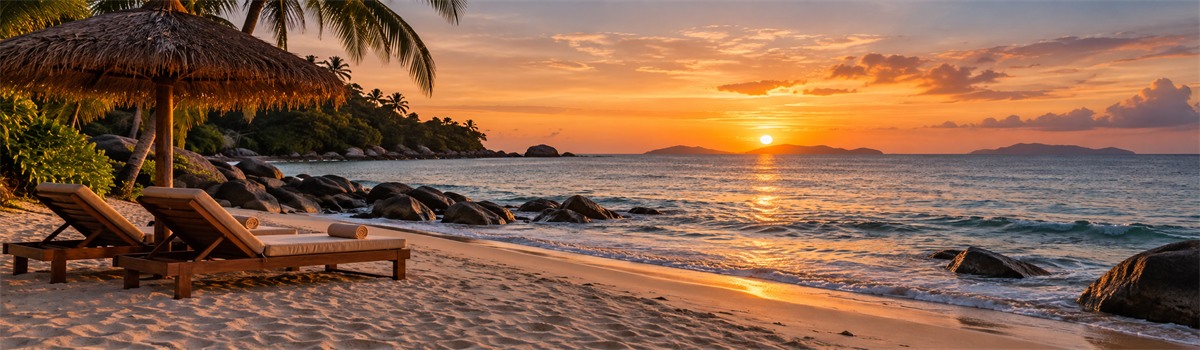 Coastal sunset reference